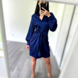 Banana Republic Factory Women's Satin Midi  Shirtdress size S